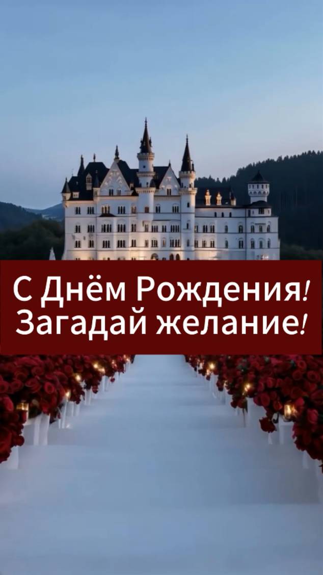 С Днём Рождения! Загадай Желание!