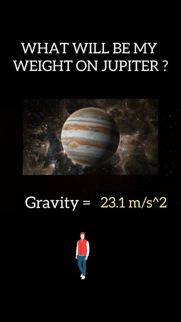 What Will Be My Weight On Jupiter ? #shorts #youtubeshorts #shortvideo #sciencefacts #space