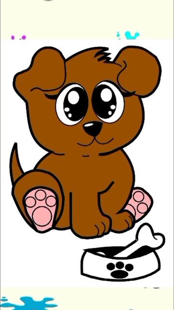 🔴 HOW TO COLOR A PUPPY