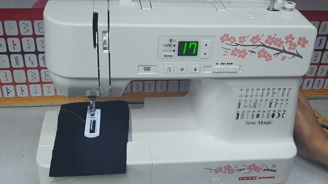 Learned button hole in new model USHA JANOME Sew Magic