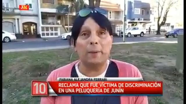 Fabiana Alejandra Ferrari reclama que fue discriminada en una peluquería de Junín