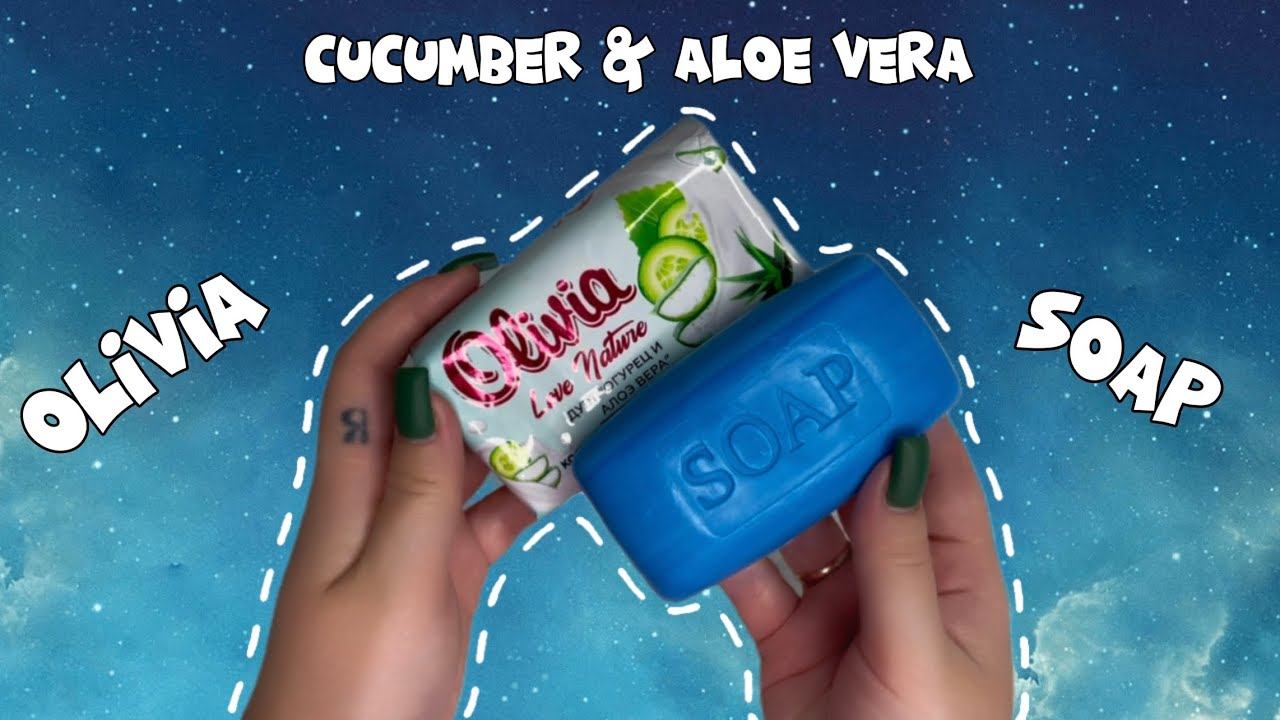 Olivia • Огурец и Алоэ Вера ♡ Washing Blue Soap