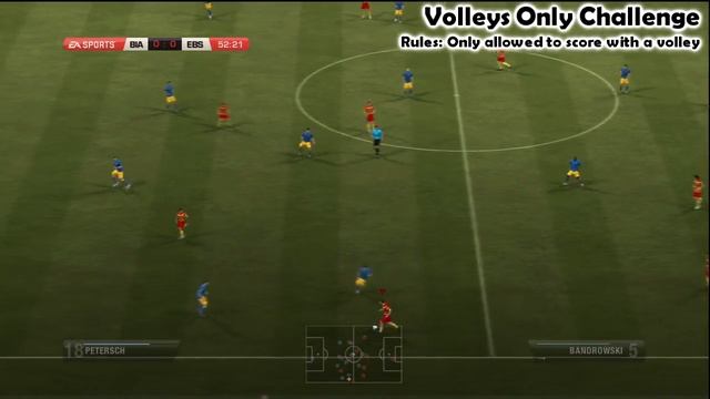 Volleys Only Challenge | FIFA 12 Manual Controls
