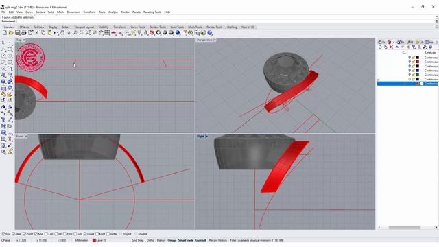 Split Ring Shank Design Modeling in Rhino 3D (2018): Jewelry CAD Design Tutorial #42