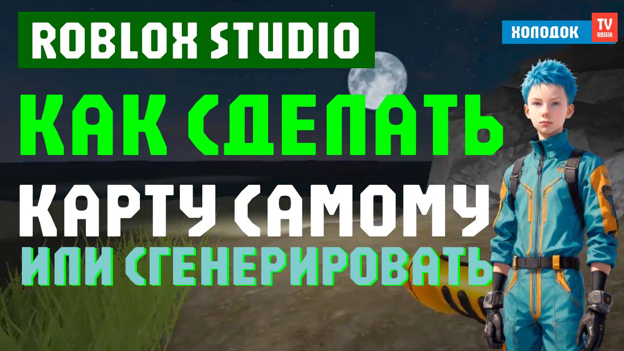 🎮 КАК СДЕЛАТЬ ГЕНЕРАЦИЮ В РОБЛОКС СТУДИЮ (ROBLOX) СВОИХ КАРТ ДЛЯ ИГР И РУЧНОЕ СОЗДАНИЕ - ХОЛОДОК ТВ