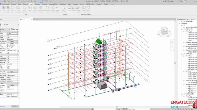 Tips Revit MEP: Định dạng IFC - Cách xuất, mở và Link File