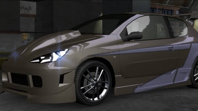 Как сделать машину Wart Peguout 206 NFS.Underground 2