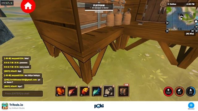 Minh Le tribals io game play | raid THKT house| part 2