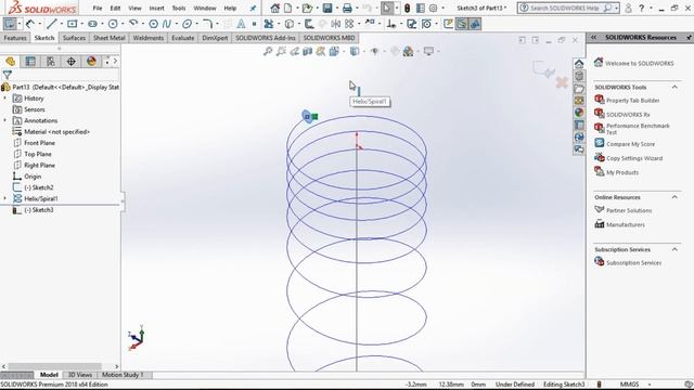 Spring | Variable Pitch | Solidworks | Tutorial | AID