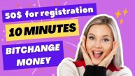 50$ for registering on a crypto exchange. 10 minutes.