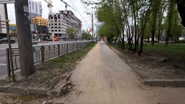 Утренний Воронеж весной. Прогулка по просыпающемуся городу на самокате. Часть 2.