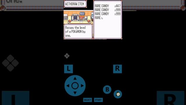 Rare candy cheat for pokemon ruby by twinkle