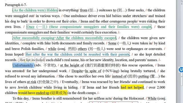 龍騰BK4 L5 Irena Sendler: A Holocaust Hero (Part 2)