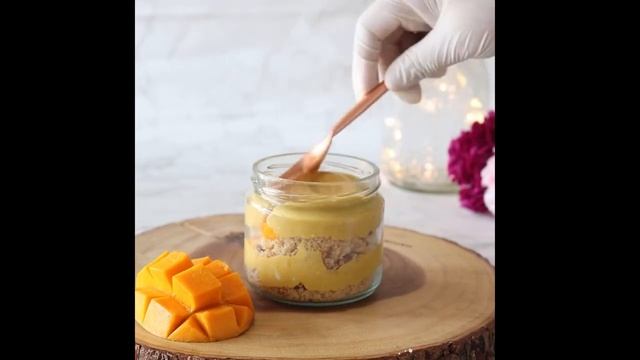Mango Cake Jar | Eggless Jar | Love In The Oven | Instagram