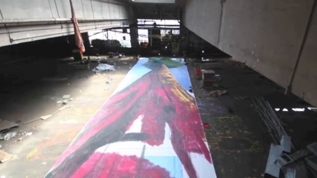 sequoia tree mural painting and install