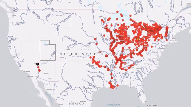 Dreissena Animated Map, Utah DWR