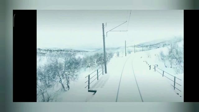 Едим на поезде (вид из кабины) ч. 1