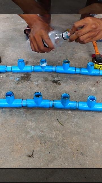 Pvc pipe air pressure connect. many people know this! try at home