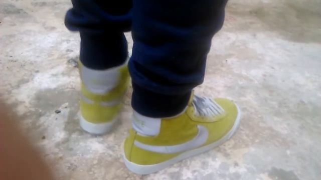 nike blazer hi on feet