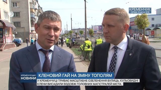КРЕМЕНЧУК. КЛЕНОВИЙ ГАЙ НА ЗМІНУ ТОПОЛЯМ