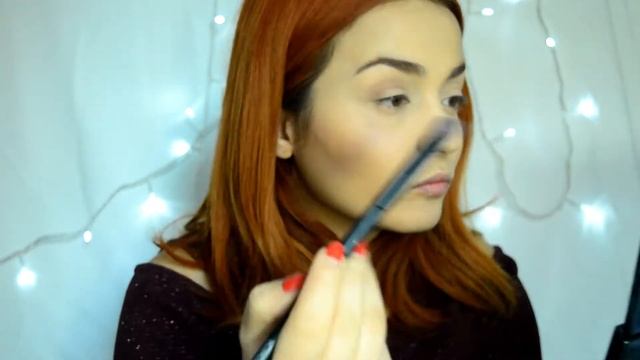 Soft Eyes and Bold Lips Makeup | Metallic Bordo Lipstick