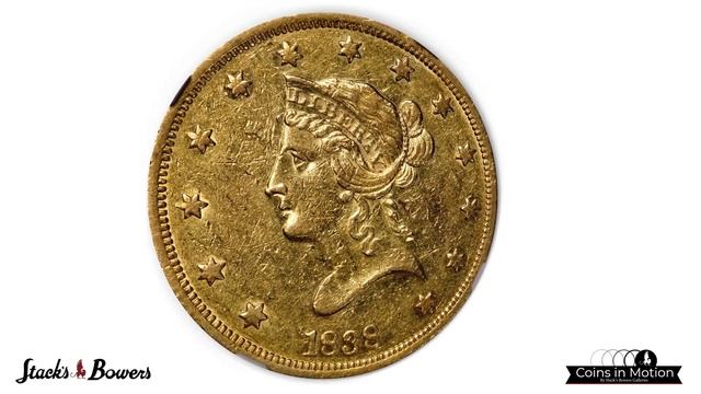 1838 Liberty Head Eagle. AU-55 (NGC).