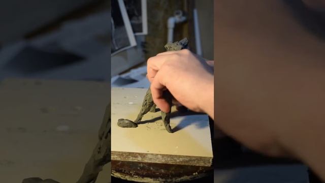 Собака для скульптурной композиции "Пастушок".