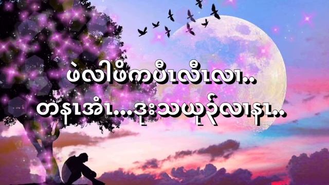 Lah Poe(moon)-Liam Moo_ Karen new song 2020 ft_ Hsar doh Soe(Karaoke&Lyrics)