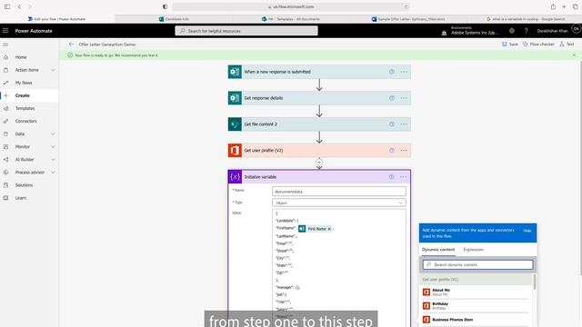 Automating document workflows with Power Automate and Adobe Document Generation APIs