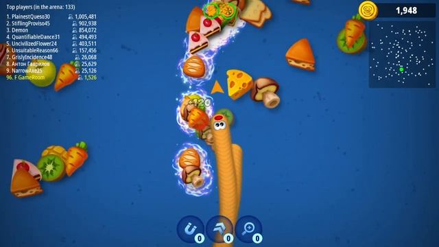 worms zone io Gameplay   FunnyBest Moments 54