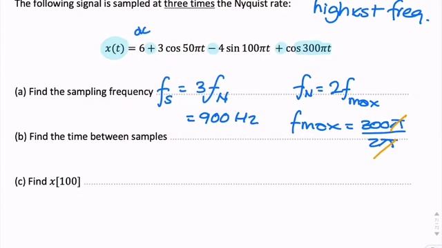 Example: (Over-)sampling sum of sinusoids