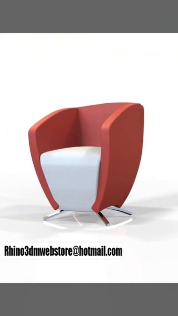 Rhino 3d Armchair 27 #shorts #youtubeshorts