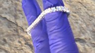 Solid 925 Sterling Silver Tennis Bracelet One Single Row CZ
