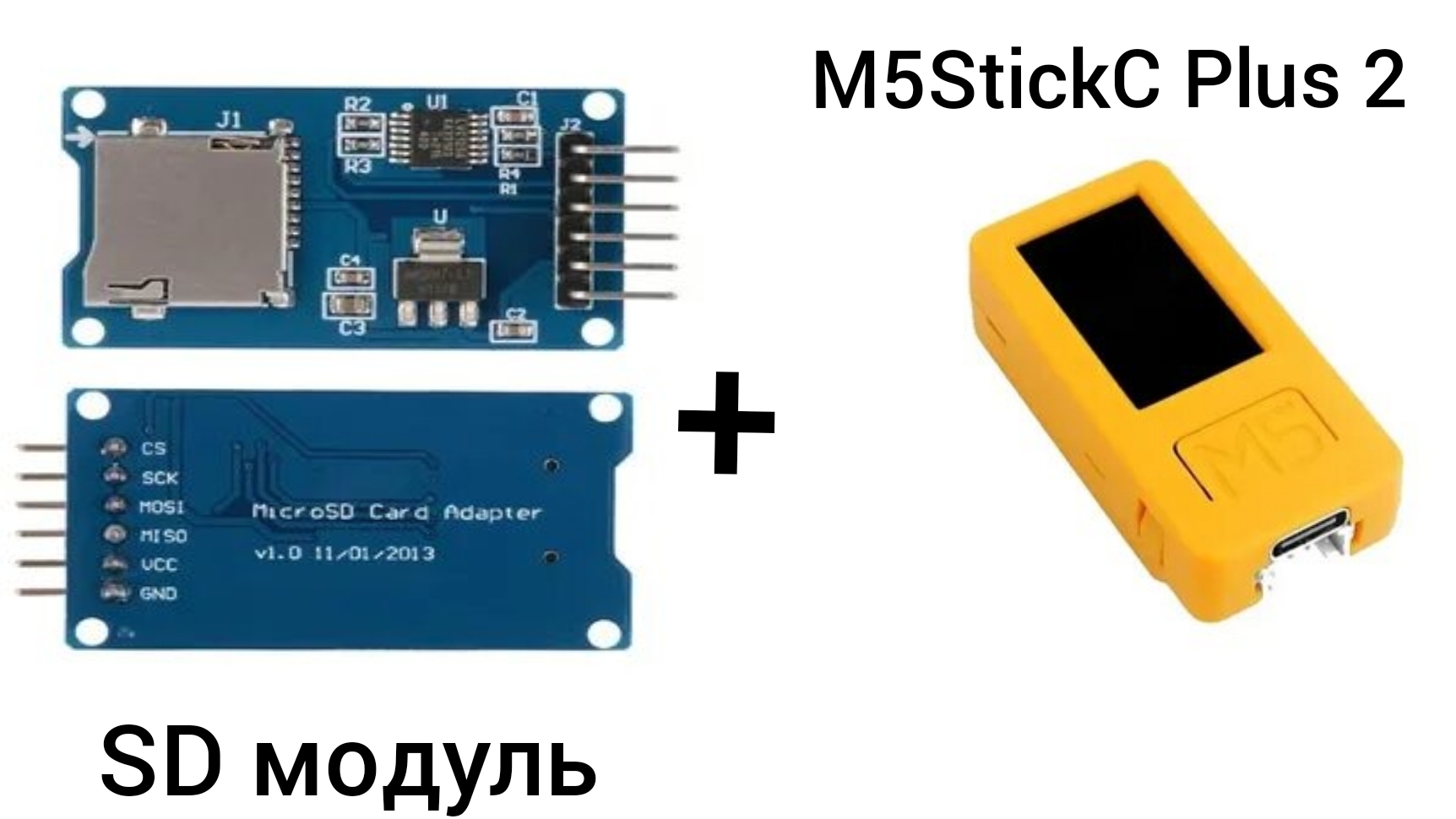 Модуль для SD карты: как подключить и использовать на M5StickC Plus 2?🤔