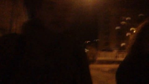 После награждения - Идём по городу