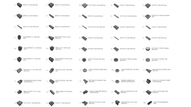 Lego WWII Panther Parts List