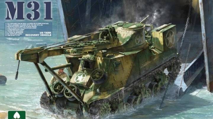 Распаковка Takom 1/35 2088 US Tank M31 Recovery Vehicle