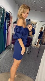 Эффектное выпускное мини платье Мэдди