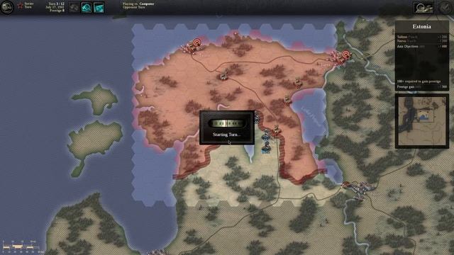 Прохождение Unity of command Dlc Black Turn: Brilliant campaing Estonia.