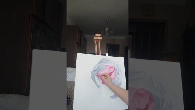 Пион маслом. Урок 1. Часть 9.