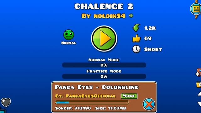 Прошёл 40 chalenge в geometry dash