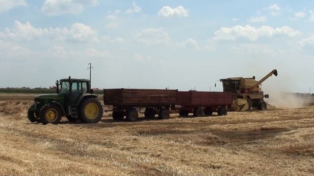 John Deere 6600 Zmaj 485 Zmaj 480 New Holland kosi zito kod Svete 2