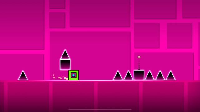 Неудачное прохождение Geometry Dash