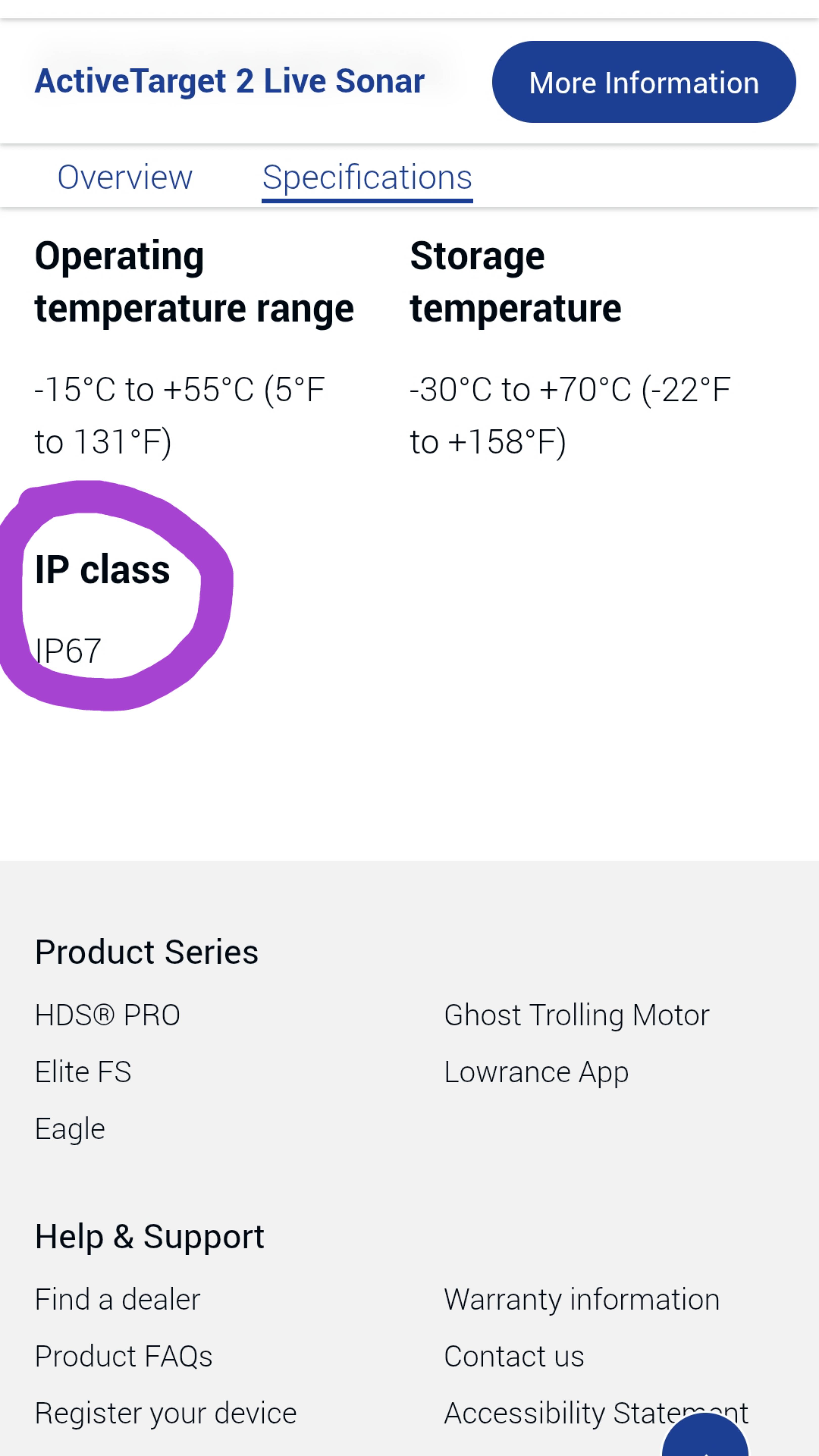 No IP67 Active Target 2