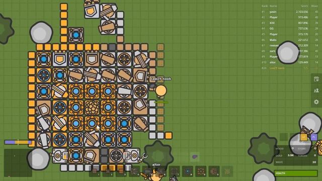 EPIC BATTLE NOOB vs PRO vs HACKER Zombs.io by LeeZY | Zombs.io Wave 1000+