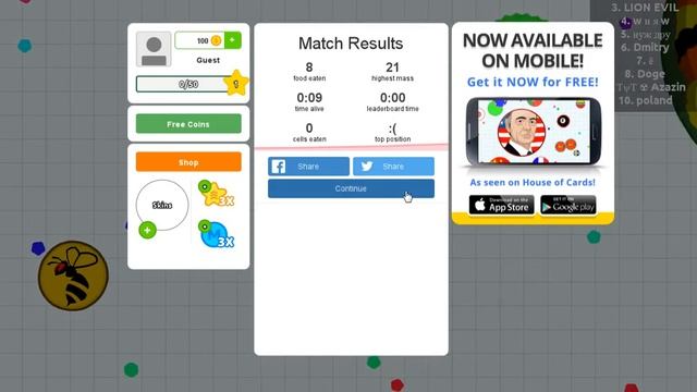 Agar.io №3 часть (2)