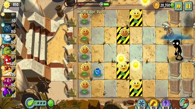 Топ 15 самых полезных растений в Plants Vs Zombies 2 в мире Egypt(Египет)