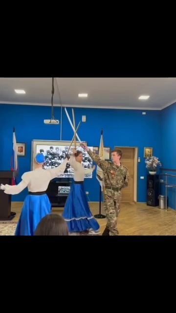 Встреча с атаманом Горячеводского станичного казачьего общества