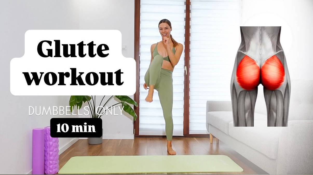 10-Minute Glute Workout for Women | No Equipment, At-Home Routine