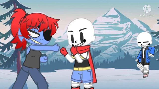 Undyne and Papyrus play fighting -Undertale- ||Gacha Club||